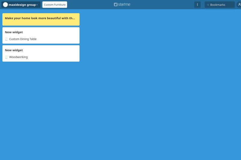 Custom Furniture start.me