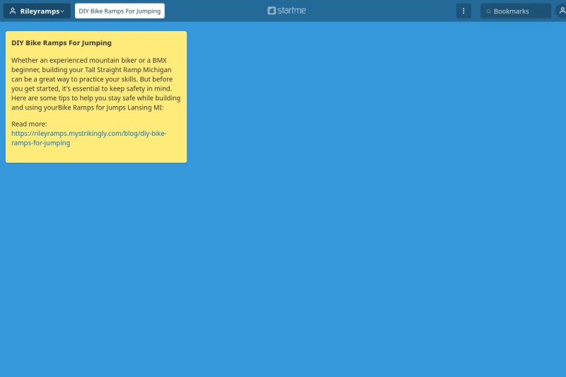 DIY Bike Ramps For Jumping start.me