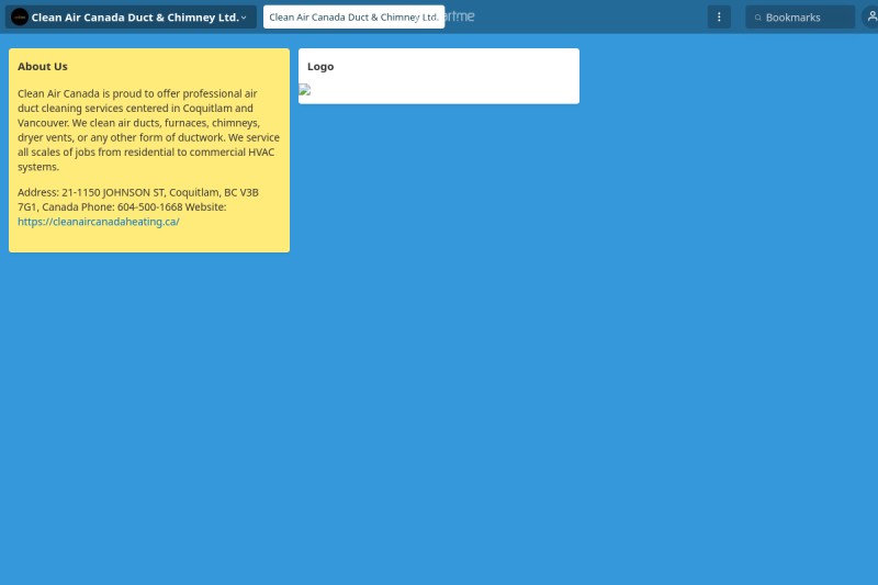 Clean Air Canada Duct & Chimney Ltd. start.me