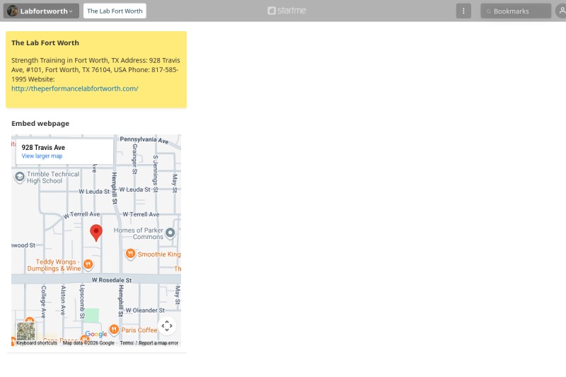 The Lab Fort Worth start.me
