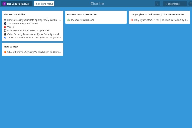 The Secure Radius start.me