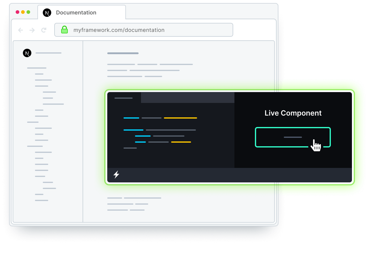 Embed StackBlitz into documentation with the SDK for live coding examples