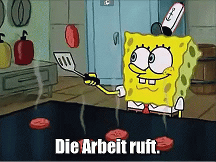 Arbeit Ruft Gif Arbeit Kochen Sponge Bob Discover Share Gifs