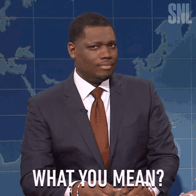 What You Mean Michael Che GIF What You Mean Michael Che Saturday
