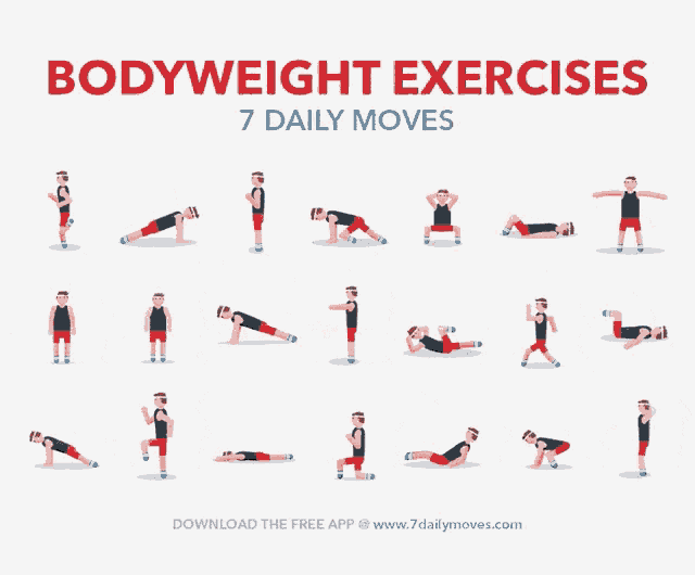 Bodyweight Workout GIF Bodyweight Workout Exercise Discover & Share