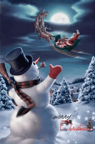 Snowman Hi Gif Snowman Hi Navidad Discover Share Gifs