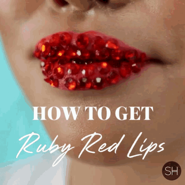 How To Get Ruby Red Lips Beads GIF How To Get Ruby Red Lips Lips