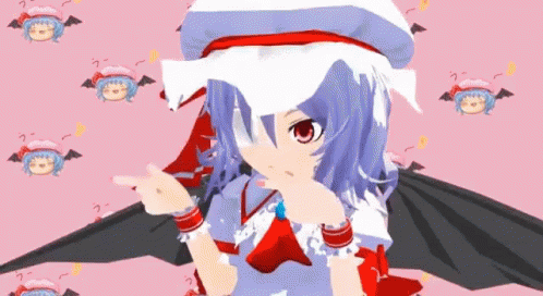 ワイカーブログ てんこもりウィーク【週刊ワイカのGifアニメとか】 中二病 レミリア スカーレット イラスト Gif - Remilia - Discover & Share Gifs