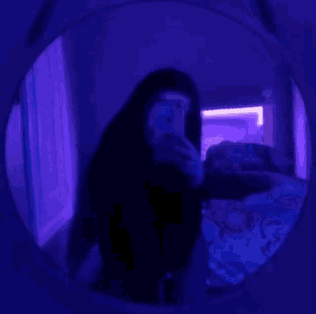 Purple Girl GIF Purple Girl Mirror Discover & Share GIFs