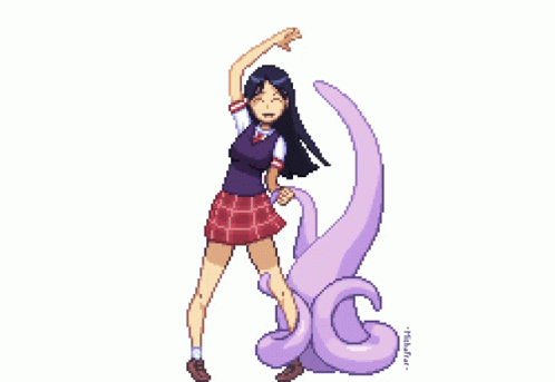 Schoolgirl Tentacle Sticker Schoolgirl Tentacle Love Discover
