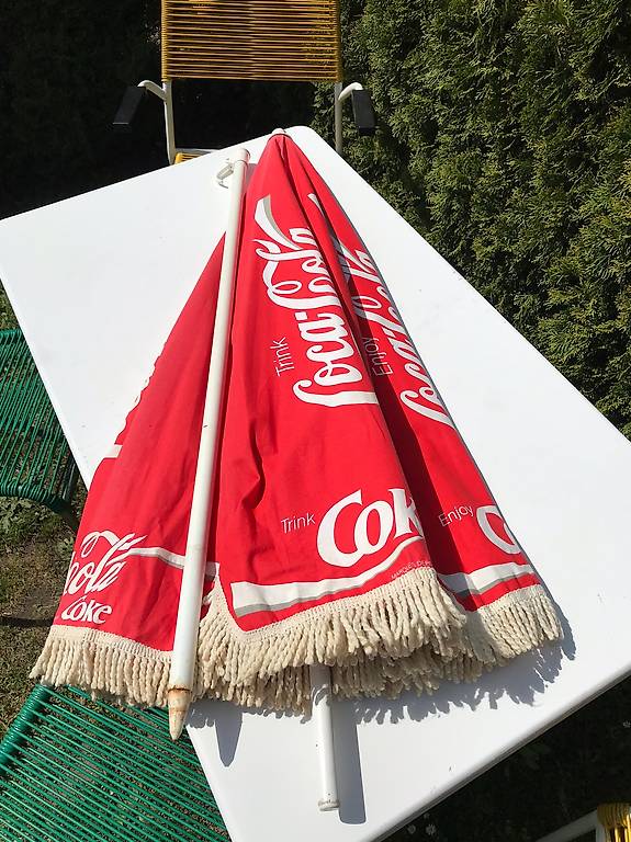 Coca Cola Reklame Sonnenschirm 60er 70er Jahren Gartenschirm in Aargau