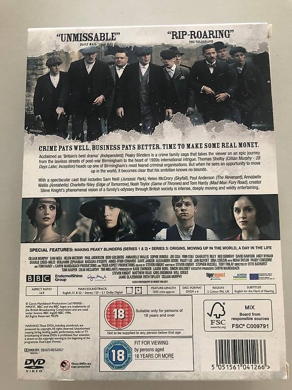 Peaky Blinders, Season 1, 2&3, DVDs / EN im Kanton Zürich tutti.ch