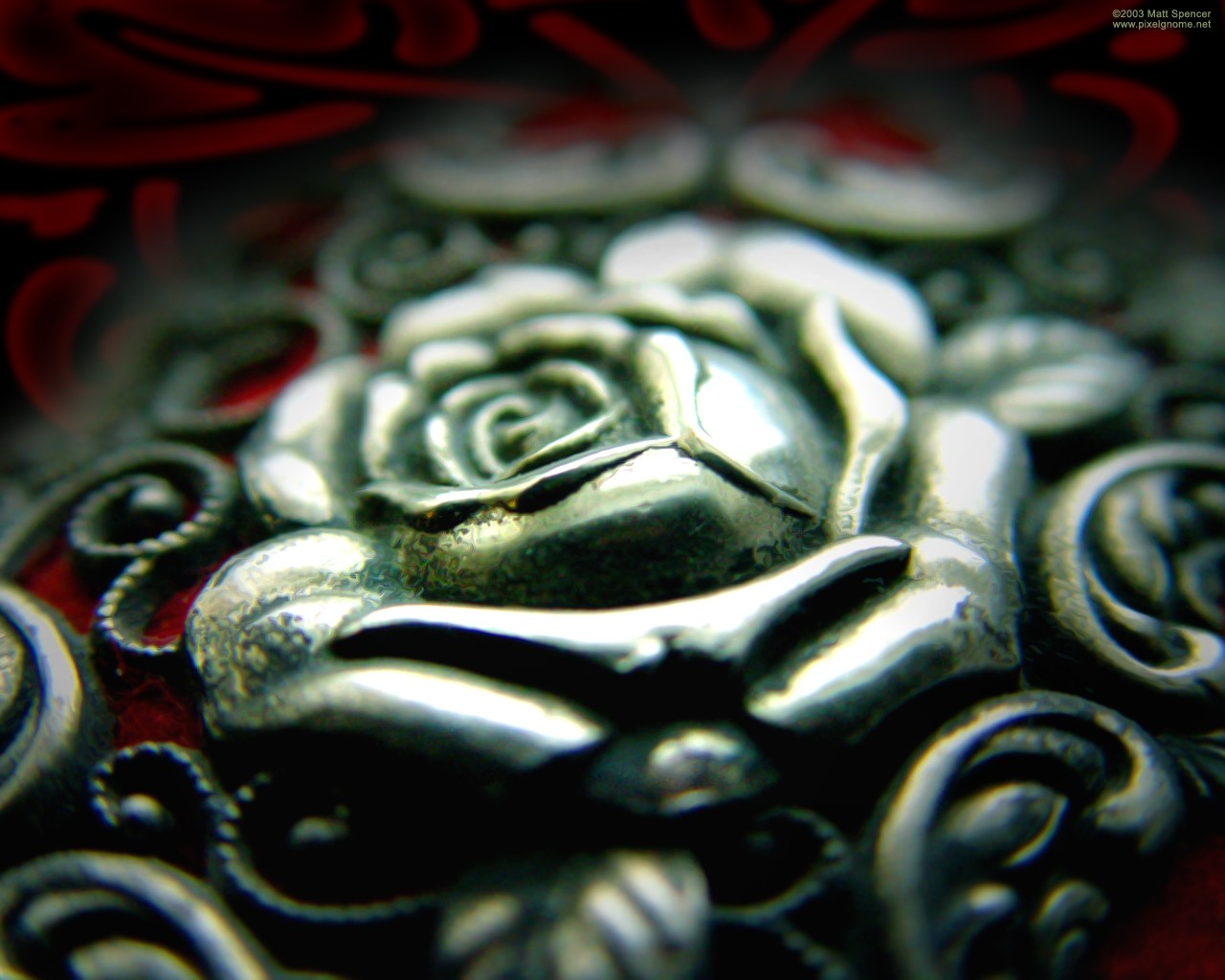 Wallpaper green, Gothic, ART, flower, material