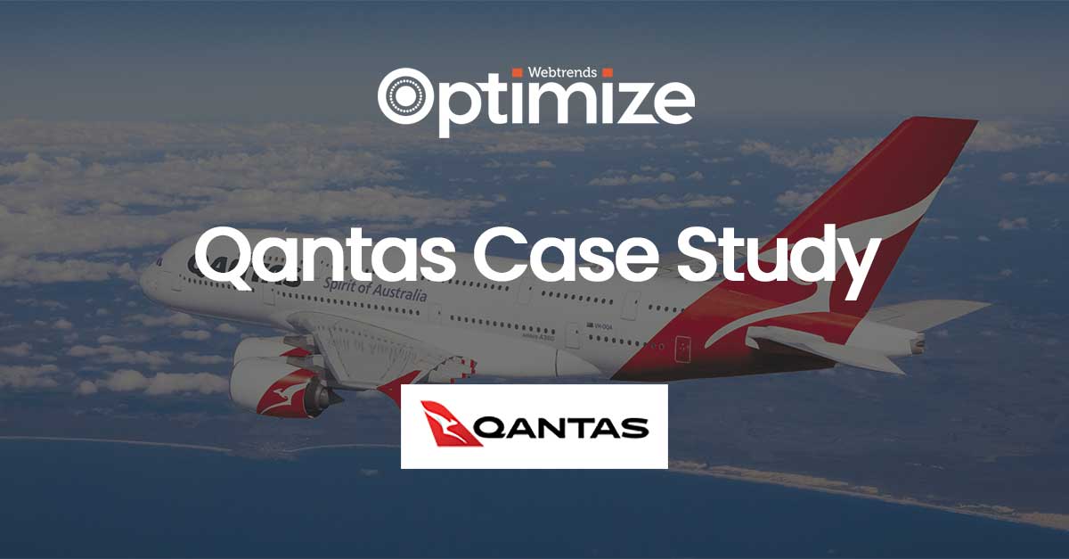 Qantas Case Study Website Experience Webtrends Optimize