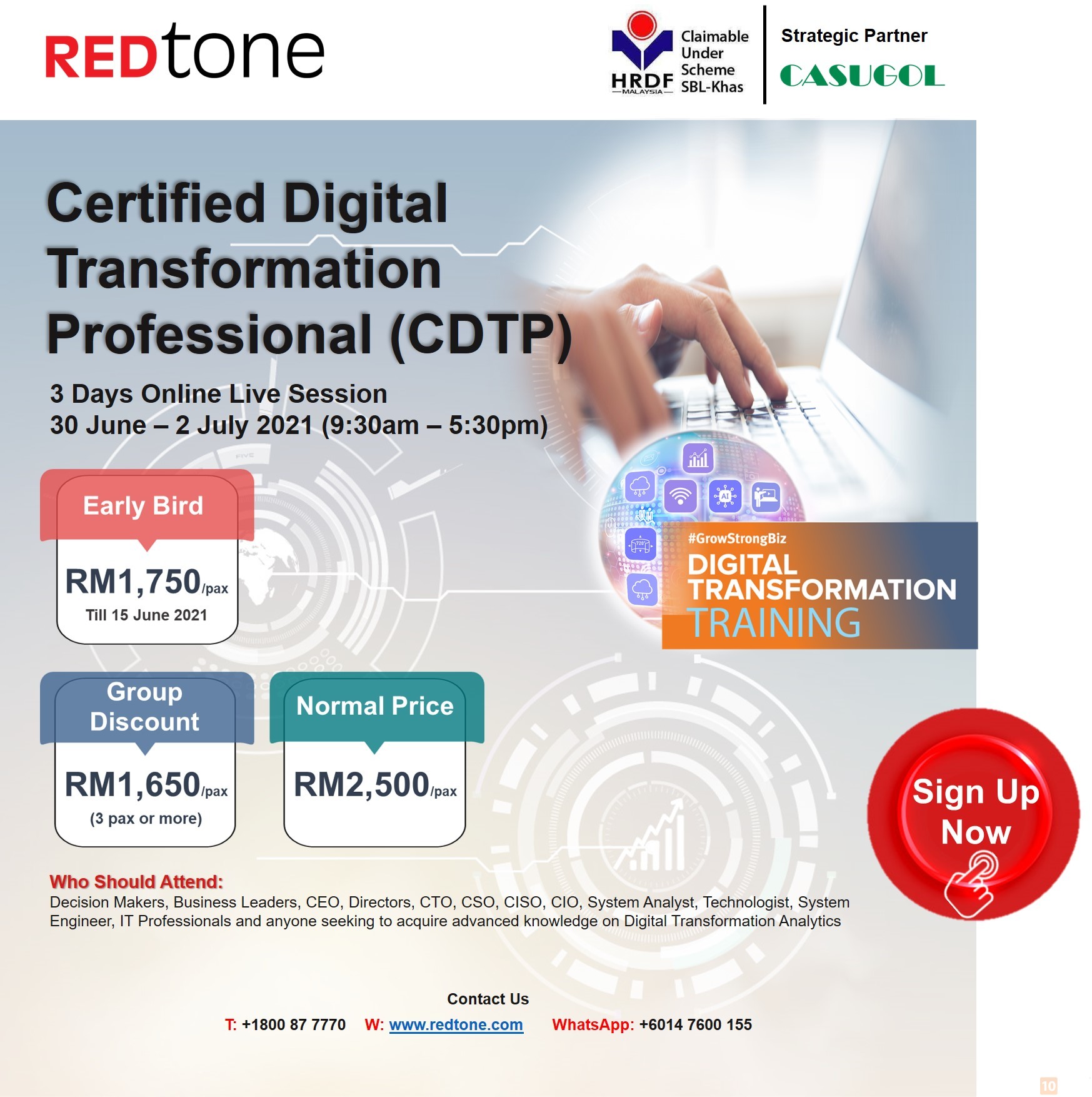 CDTP (Aug 2021), Certified Digital Transformation