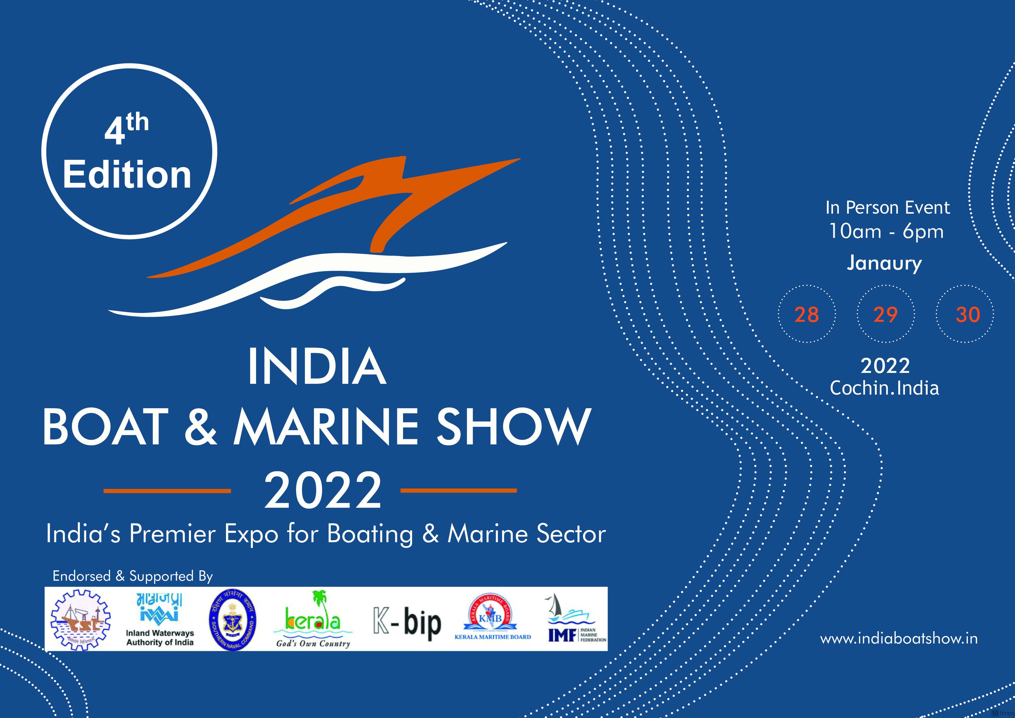 Expo Boat Show 2023 India Boat & Marine Show (Mar 2022), Kochi India - Trade Show