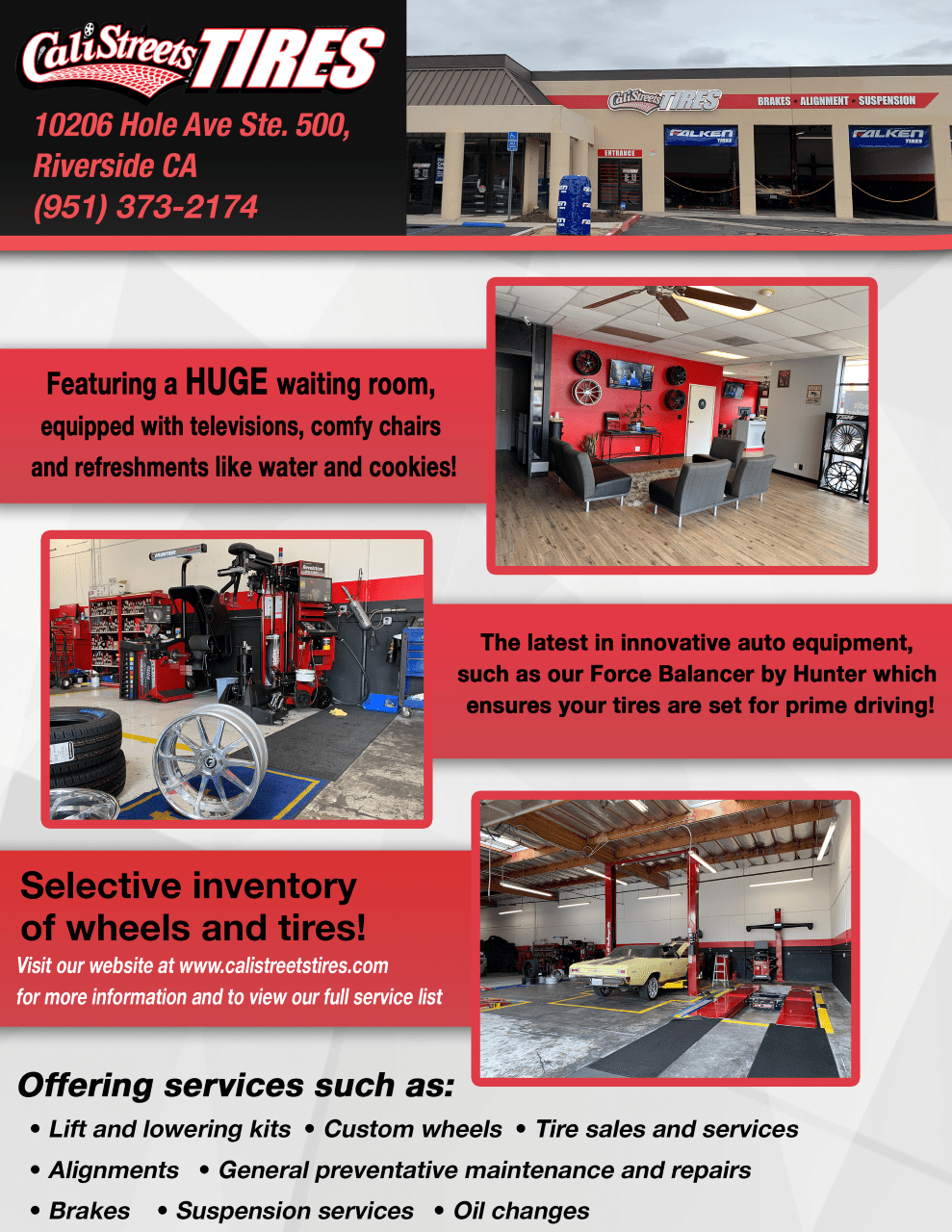 Riverside CA Tires & Auto Repair Shop Cali Streets Tires