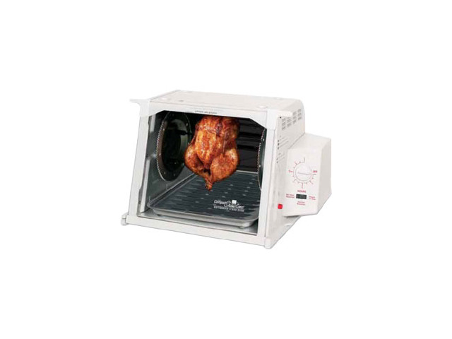 Ronco White Showtime Compact Rotisserie and Barbeque Oven ST3001WHGEN