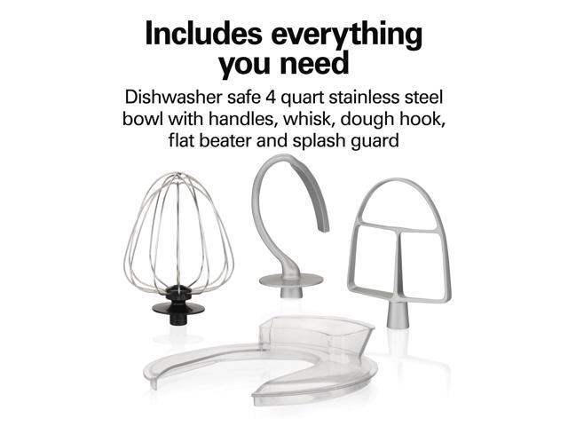 Hamilton Beach 63398 4 Quart 7 Speed Stand Mixer Pearly White mixer