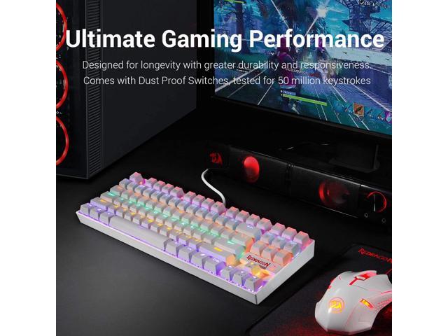 Redragon K552 Mechanical Gaming Keyboard RGB LED Rainbow Backlit Wired