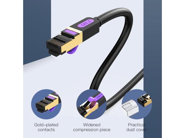 High quality Cat 7 Cable,50 ft Shielded Durable Lan