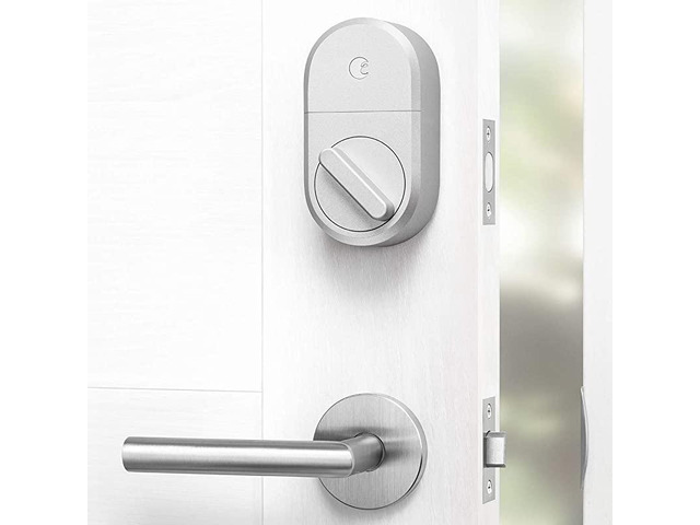 Smart Lock Keyless Home Entry with Your Smartphone Silver Now with