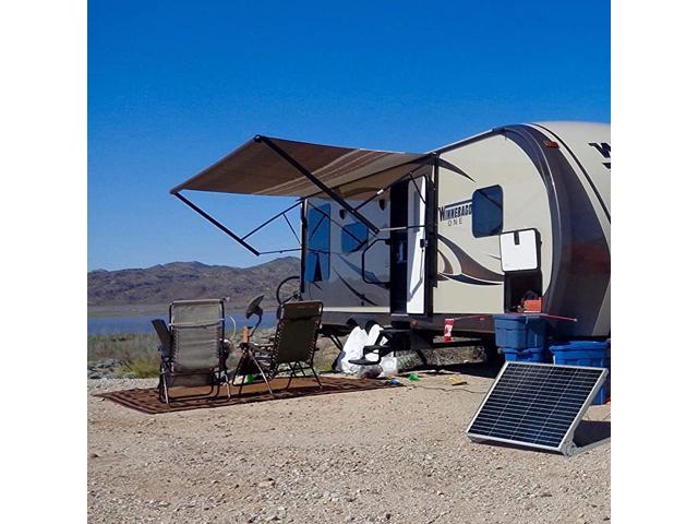 POWE Adjustable Solar Panel Mount Racks Folding Mounting Tilt