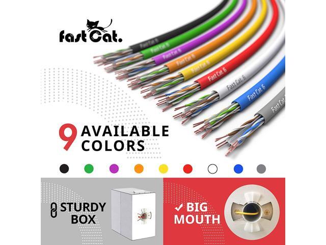 fast Cat. Cat6 Cable 1000ft 23 AWG, CMR, Insulated Solid