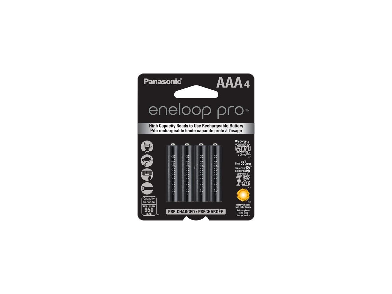 Panasonic Eneloop Pro AAA 950mAh 500 Cycle New High Capacity NiMH Pre