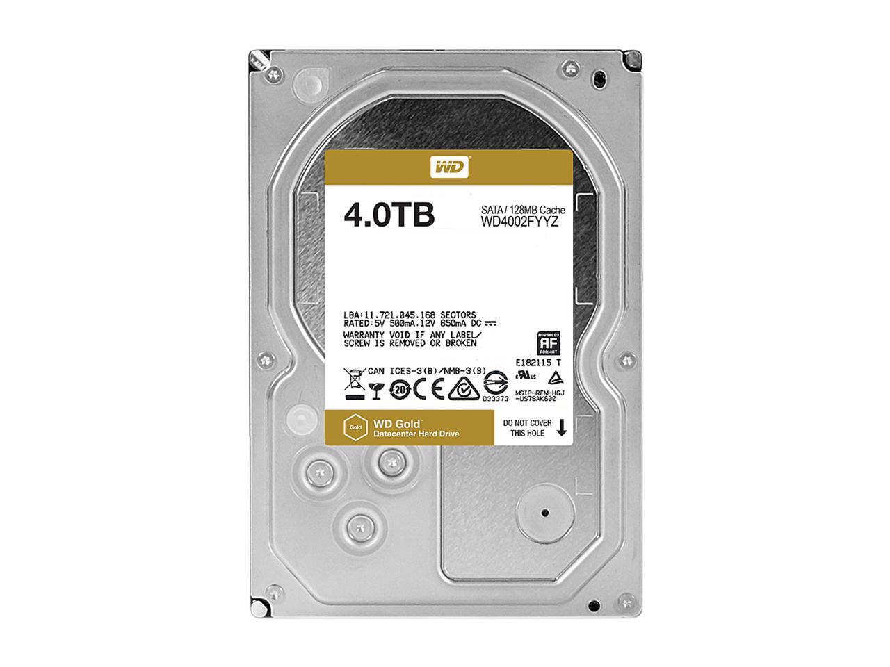 WD Gold 4TB Enterprise Class Hard Disk Drive 7200 RPM Class SATA 6Gb