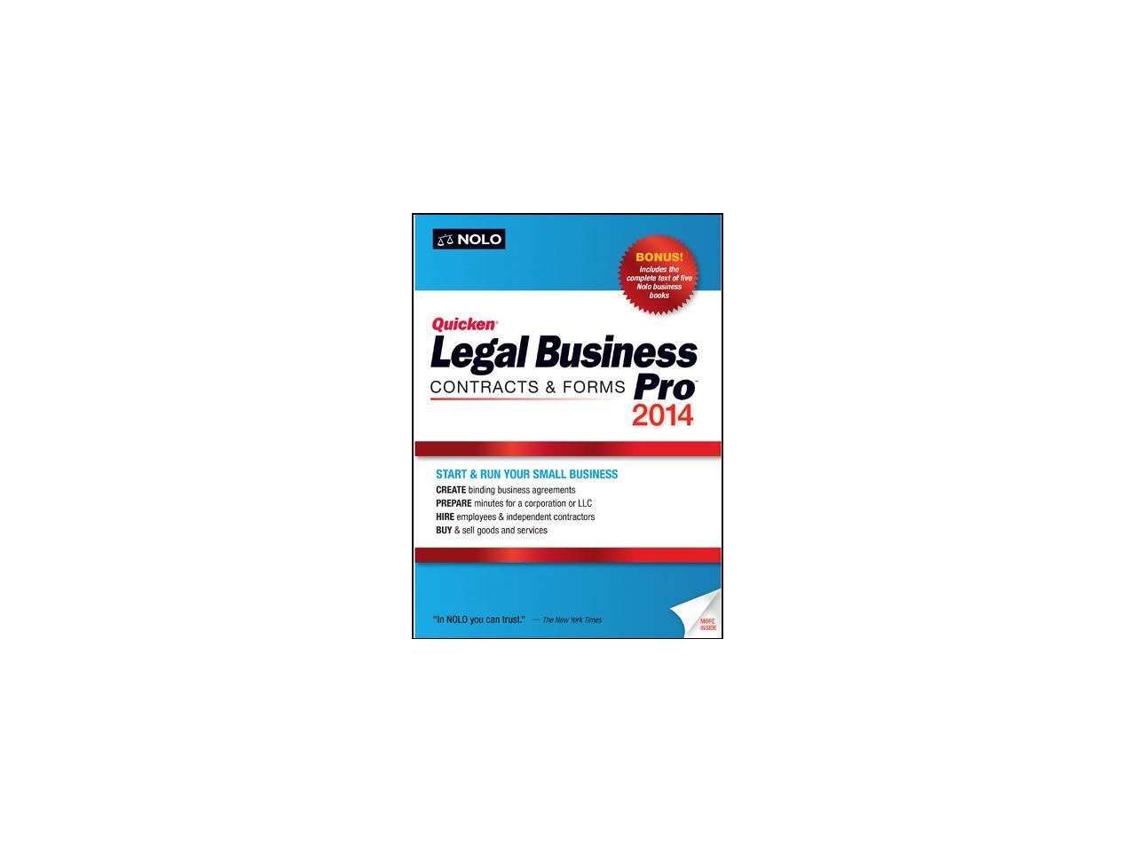 Nolo Quicken Legal Business Pro 2014