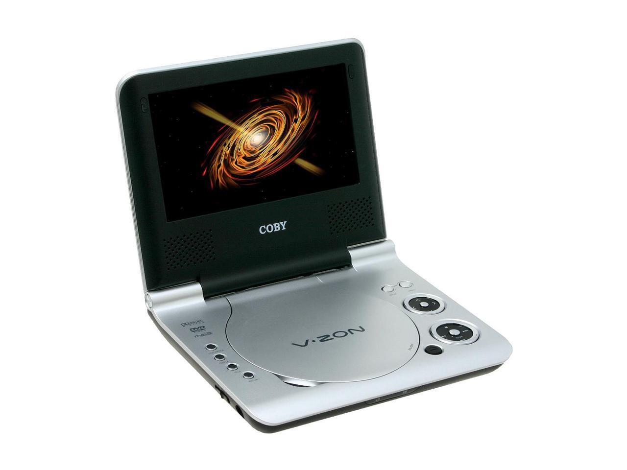 COBY VZON 7" WIDESCREEN PORTABLE DVD PLAYER
