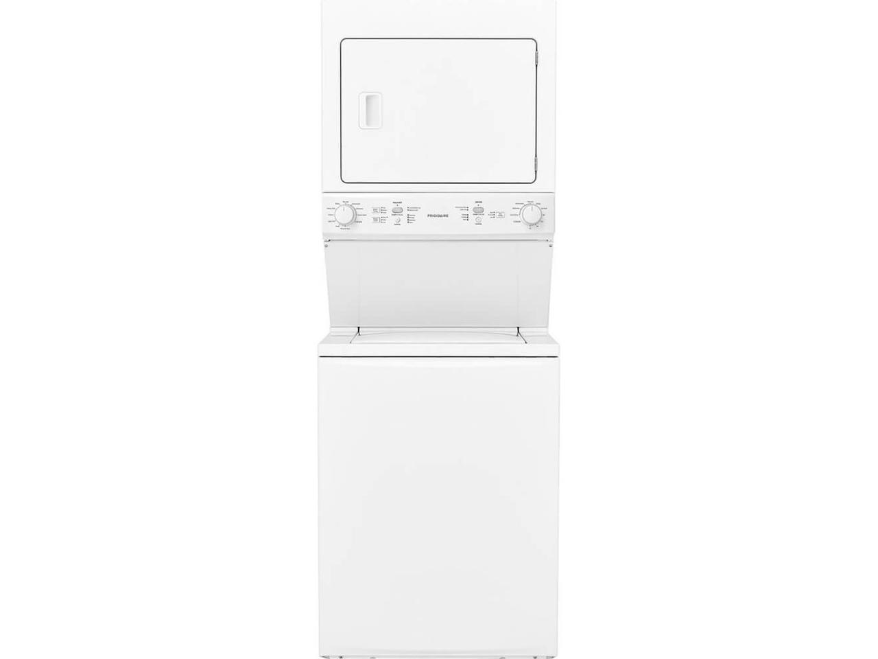 Frigidaire FFLE3900UW 27 White Electric Washer/Dryer Stacked Laundry