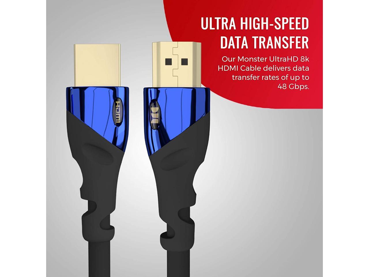 Monster Ultra HighSpeed 8K Cobalt HDMI 2.1 Cable at 48 Gbps 6 ft
