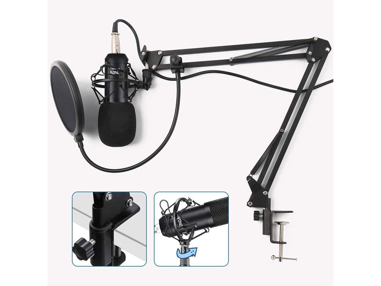 USB Streaming Podcast PC Microphone professional 192KHZ24Bit Studio