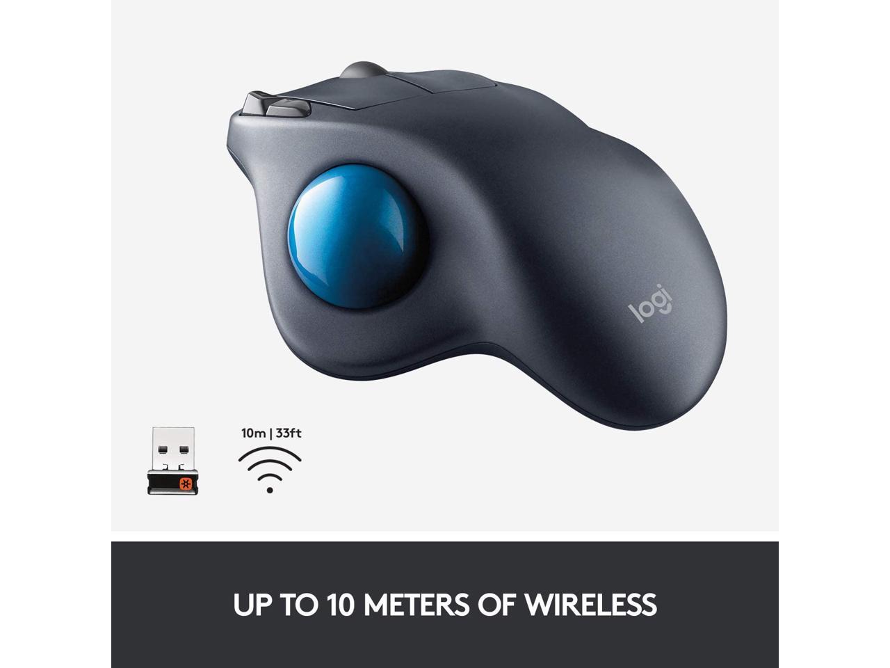 Logitech M570 Wireless Trackball Mouse Gray