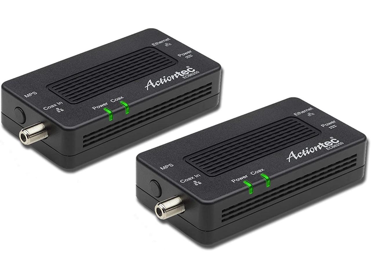 Actiontec MoCA 2.5 Network Adapter for Over Coax (2 Pack) 1