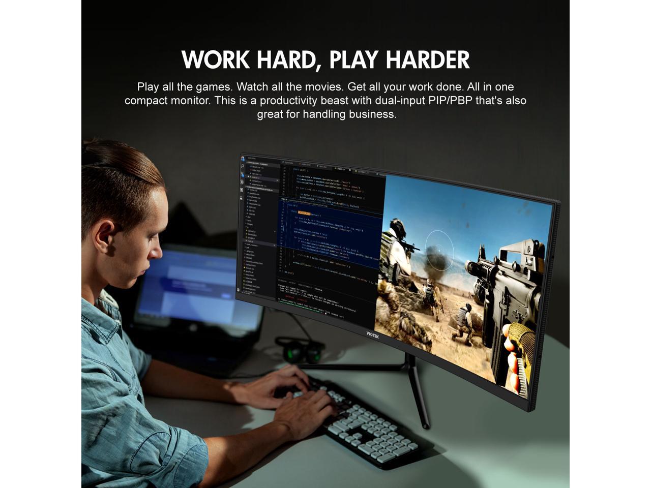 VIOTEK GNV29CB Ultrawide Curved 29Inch Gaming Monitor 120Hz UWFHD 219
