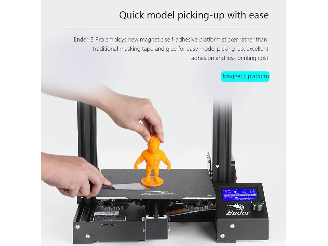 Creality Ender3 Pro 3D Printer Thermal Runaway Protection + Black