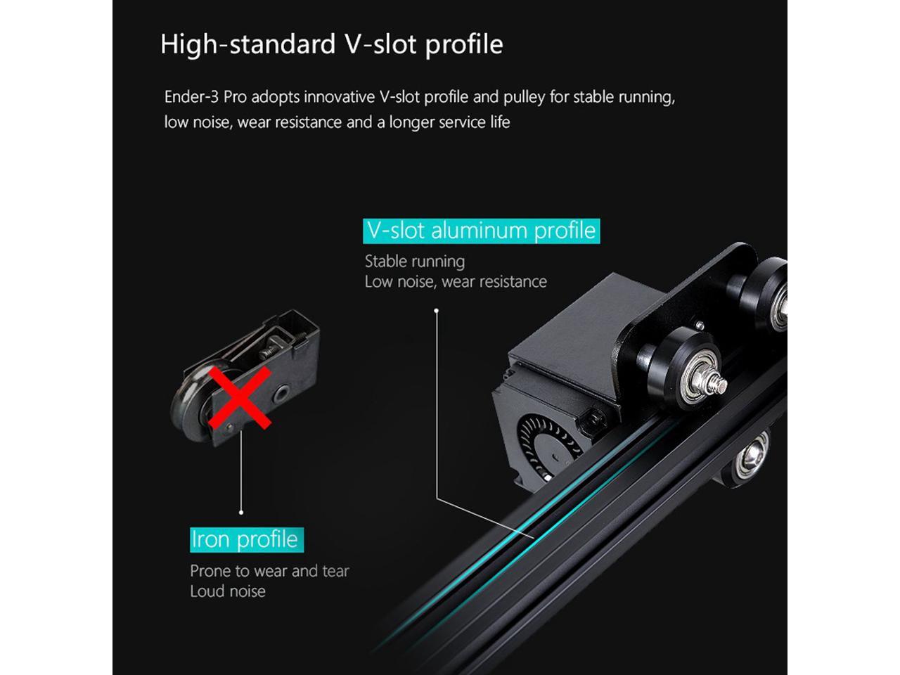 Creality Ender3 Pro 3D Printer Thermal Runaway Protection + Black