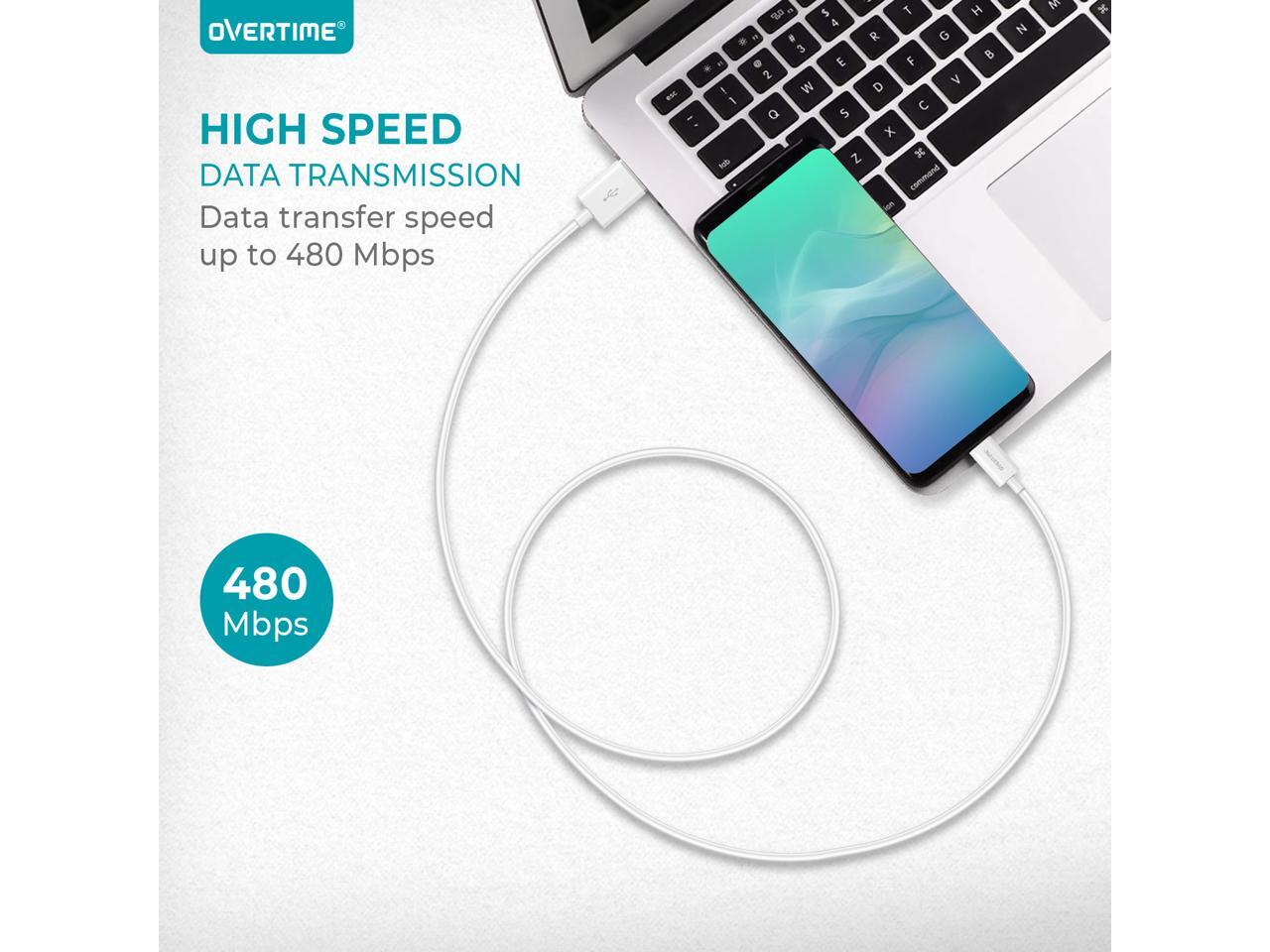 iPhone Charger 4ft, Apple MFi Certified Lightning Cable with Dual USB
