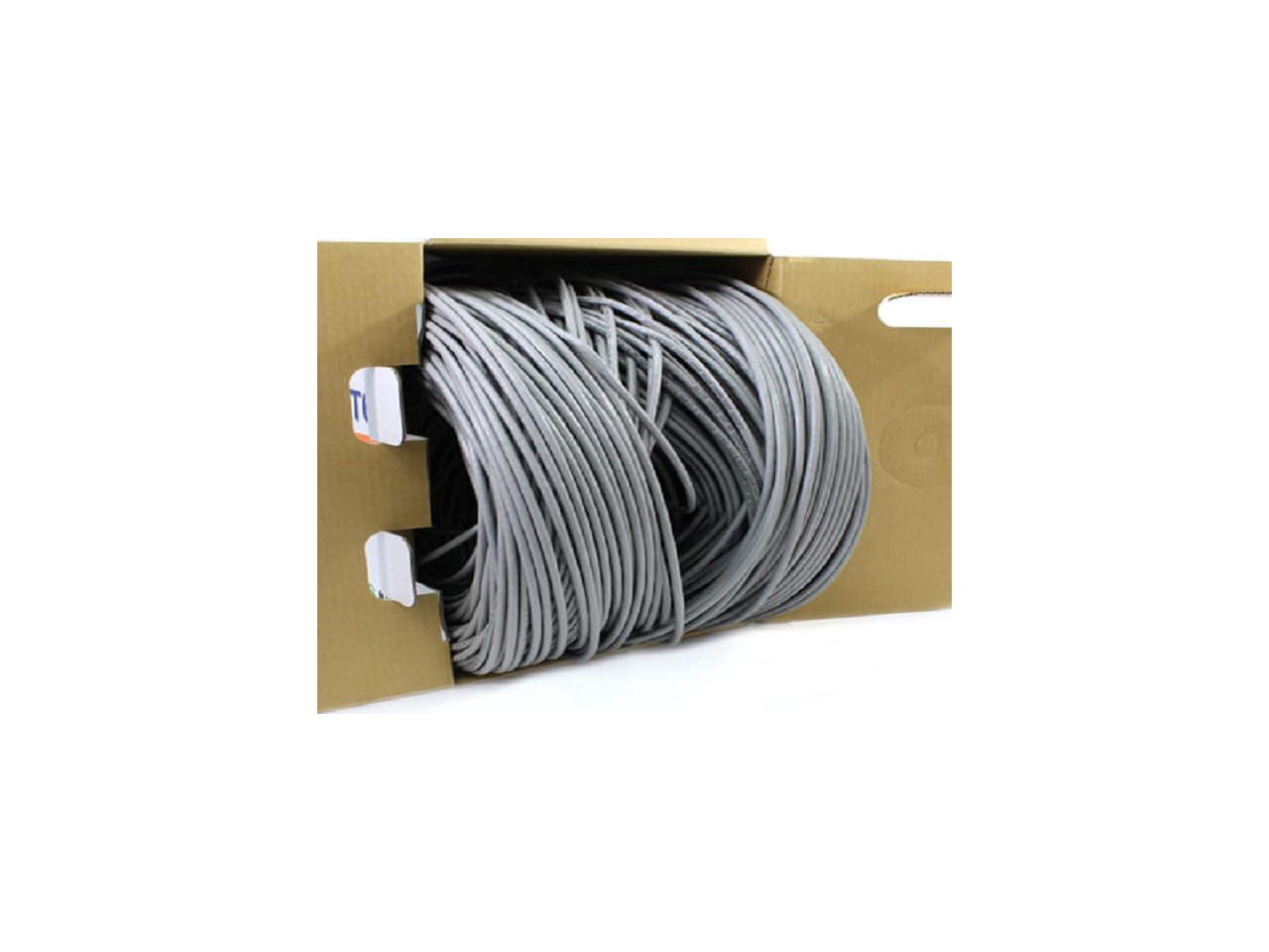 Elite Cat6e Plenum (CMP), 1000ft, 600MHz, 23AWG, UTP, Solid Pure Copper