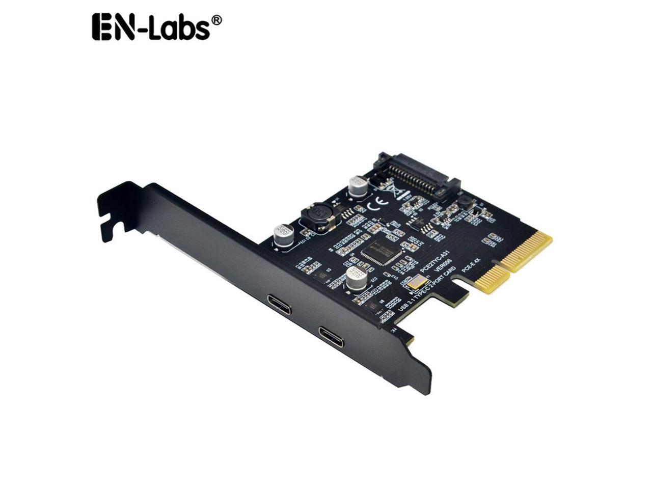 USB C PCIe Card,PCIExpress 4X to Type C USB 3.2 Gen 2 (10 Gbps) 2