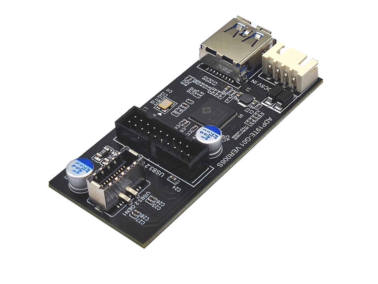 Motherboard Internal USB 3.0 20Pin/19P Header to USB 3.2 TypeE AKey