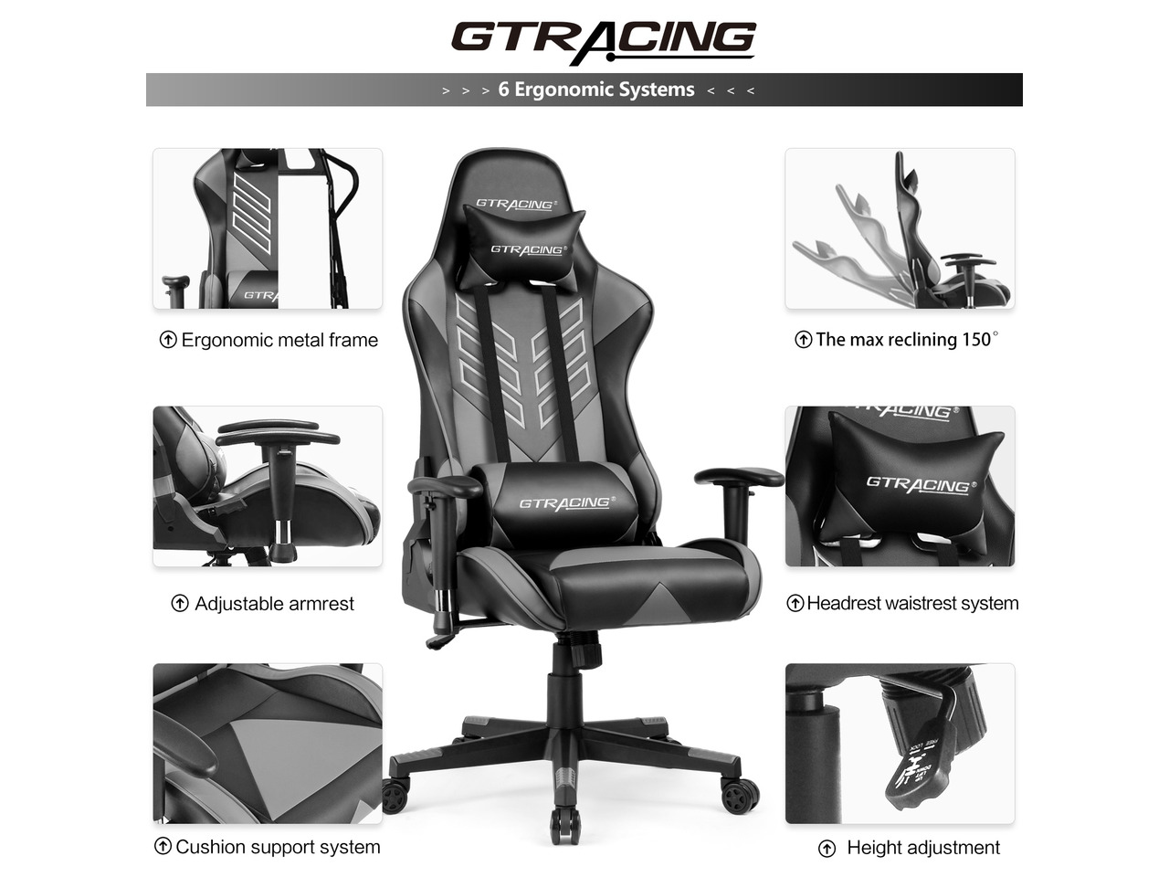 GTRACING Executive HighBack Gaming Chair Computer Office