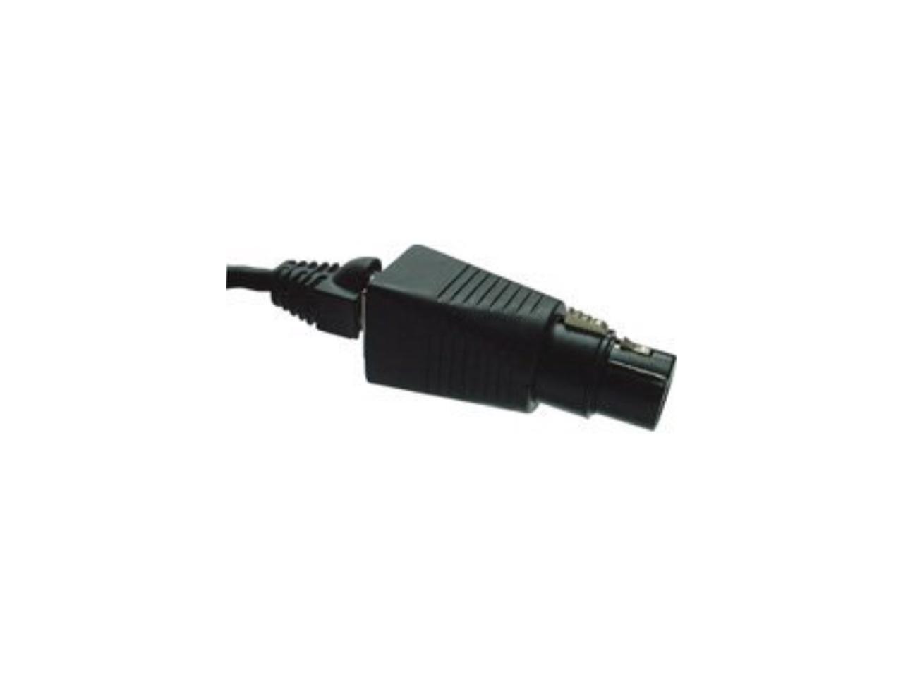 tecnec dmx5xfcat5 5pin xlr female to rj45 adapter