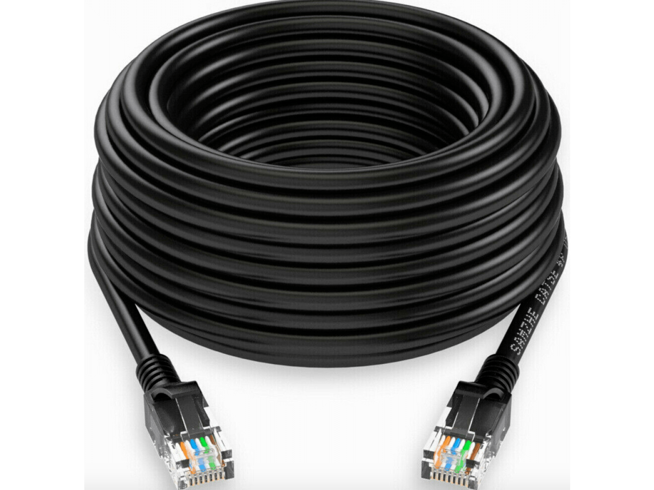 100FT Cat5E PoE HD IP Camera NVR Network Cable Outdoor/Indoor