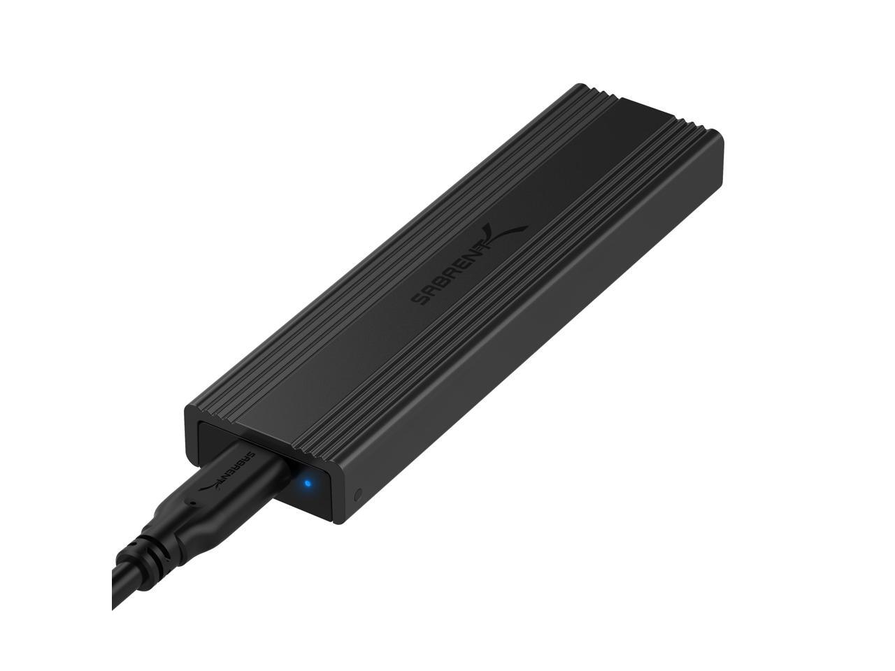 Sabrent USB 3.2 TypeC ToolFree Enclosure for M.2 PCIe NVMe and SATA