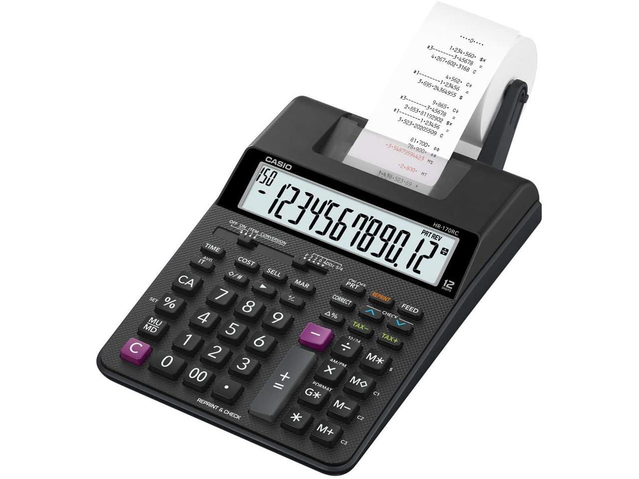 Casio HR170RC Plus MiniDesktop Printing Calculator