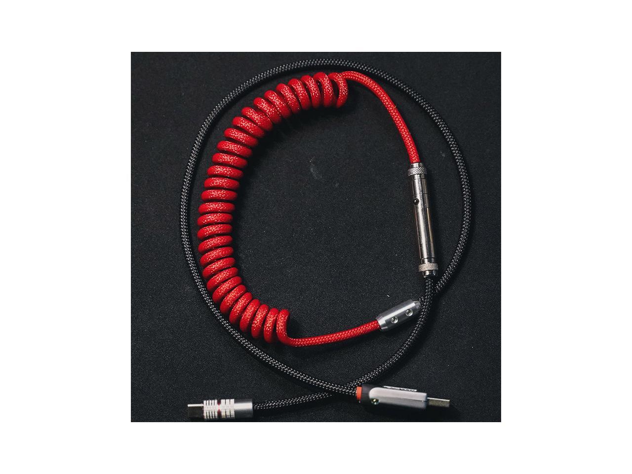 MechZone Custom TypeC Coiled Cable for Mechanical Keyboard DIY